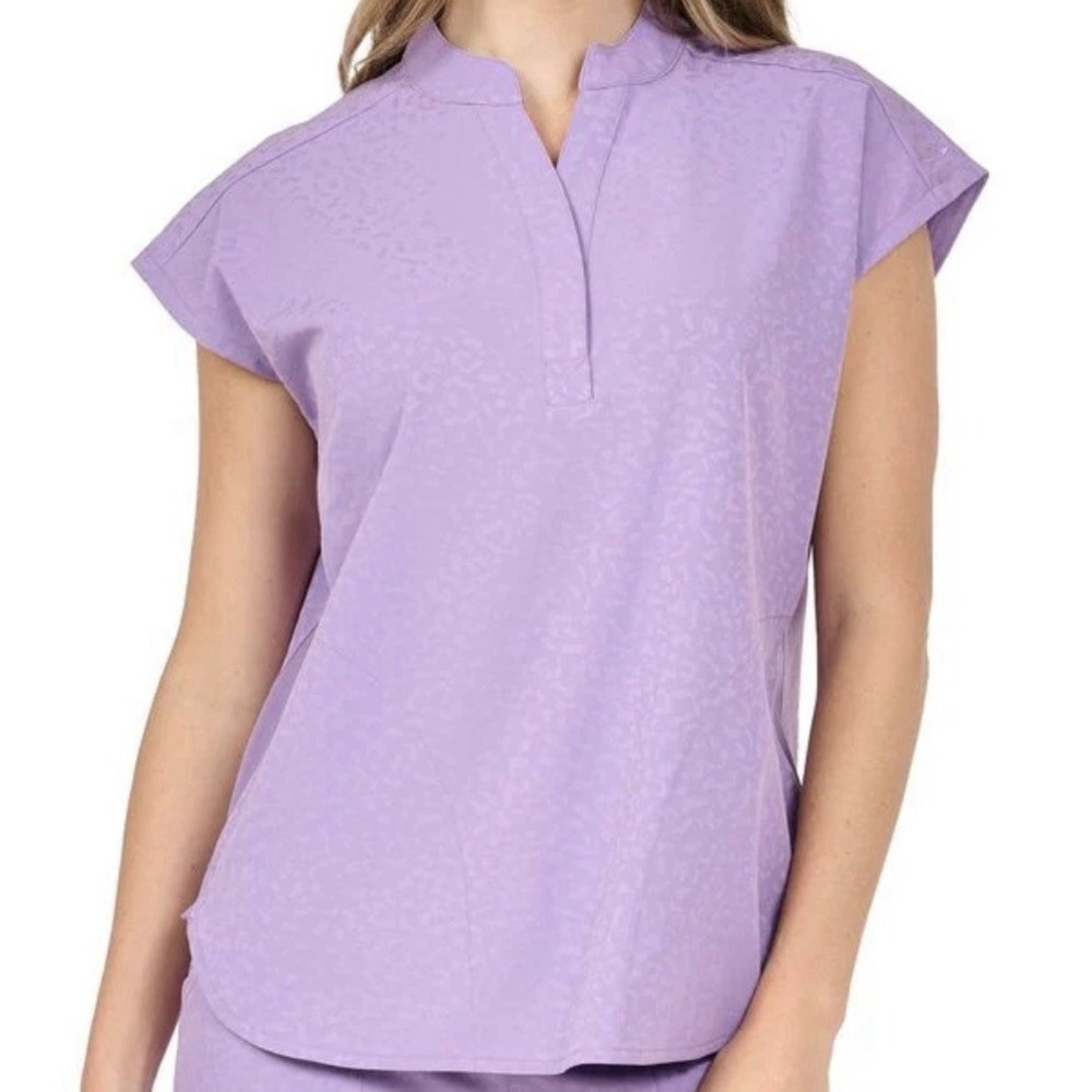 Ava Therese Piper Smile Jacquard V Neck Purple Smoke Women's‎ M